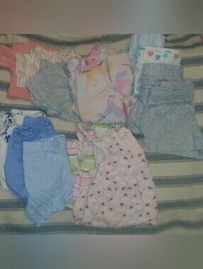 6-9 Mo Baby Girl's Bundle Of 13-Piece Pink & Pastel Summer Clothes